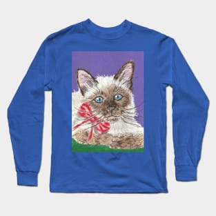 Siamese kitten cat Long Sleeve T-Shirt